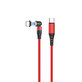 FixPremium - USB-C / USB-C Mágneses Kábel (1m), piros