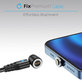 FixPremium - USB-C / USB Mágneses Kábel (1m), fekete