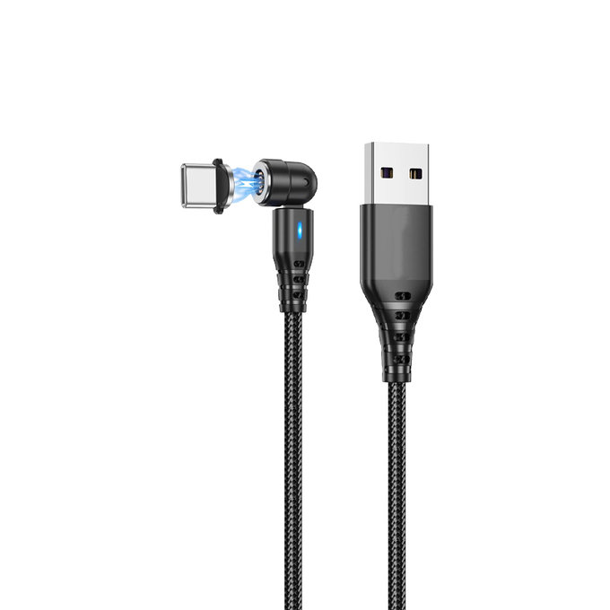 FixPremium - USB-C / USB Mágneses Kábel (1m), fekete