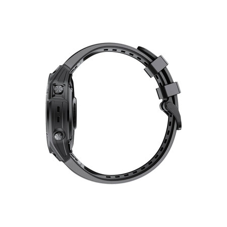 FixPremium - Szilikon szíj Garminhoz (QuickFit 22mm), fekete