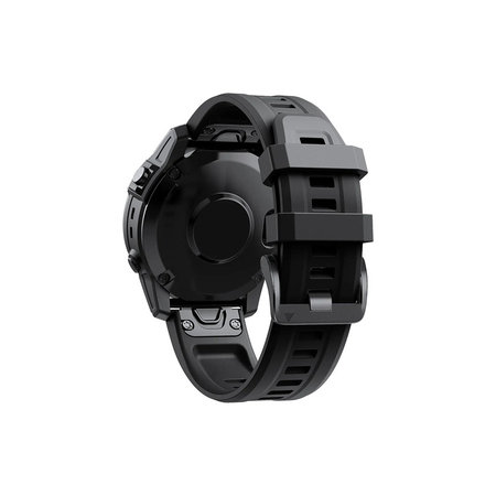 FixPremium - Szilikon szíj Garminhoz (QuickFit 26mm), fekete