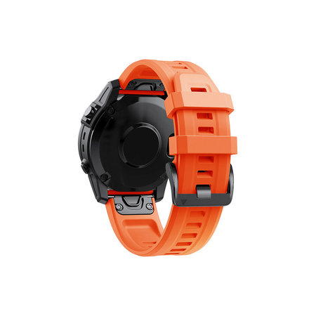 FixPremium - Szilikon szíj Garminhoz (QuickFit 22mm), narancssárga