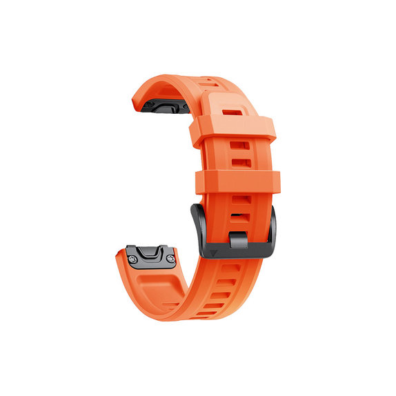 FixPremium - Szilikon szíj Garminhoz (QuickFit 26mm), narancssárga