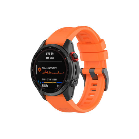 FixPremium - Szilikon szíj Garminhoz (QuickFit 26mm), narancssárga