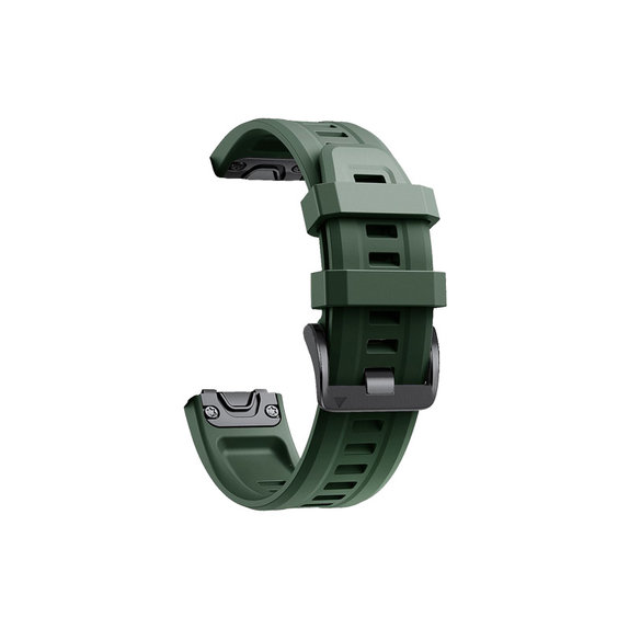 FixPremium - Szilikon szíj Garminhoz (QuickFit 26mm), sötétzöld
