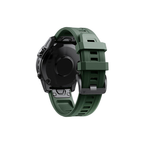 FixPremium - Szilikon szíj Garminhoz (QuickFit 26mm), sötétzöld