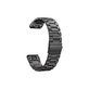 FixPremium - Rozsdamentes acél szíj Garminhoz (QuickFit 22mm), fekete