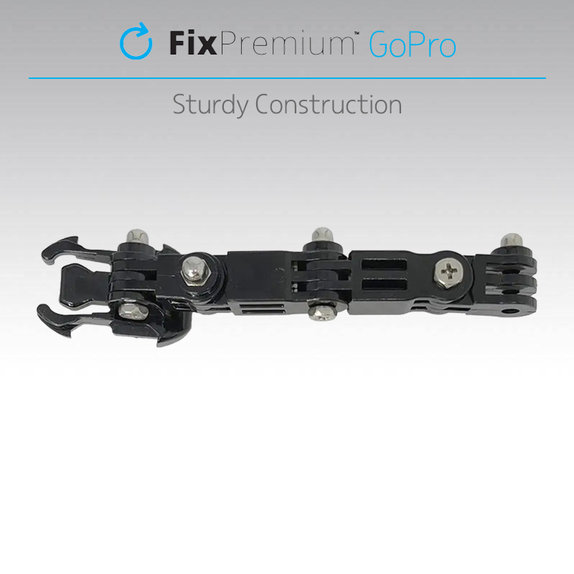 FixPremium - Háromkaros tartó GoPro-hoz, fekete