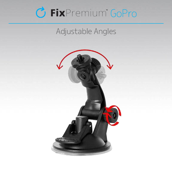 FixPremium - GoPro tartó tapadókoronggal, fekete
