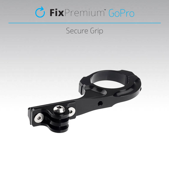 FixPremium - Kerékpár-/Motorkerékpár-tartó GoPro-hoz, fekete