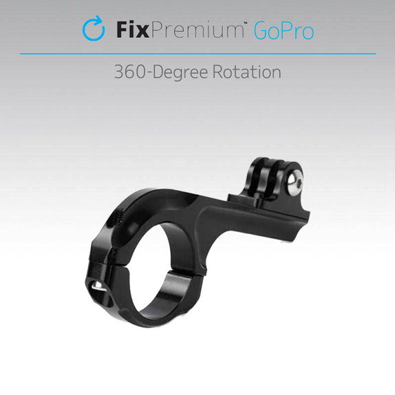FixPremium - Kerékpár-/Motorkerékpár-tartó GoPro-hoz, fekete