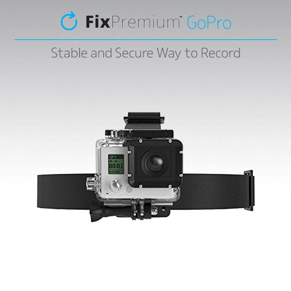FixPremium - Fejtartó GoPro-hoz, fekete