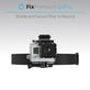FixPremium - Fejtartó GoPro-hoz, fekete