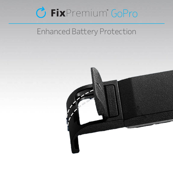 FixPremium - Védő akkumulátorfedél GoPro Hero 9-hoz, fekete