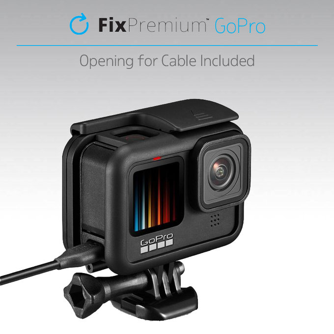 FixPremium - Védő akkumulátorfedél GoPro Hero 9-hoz, fekete