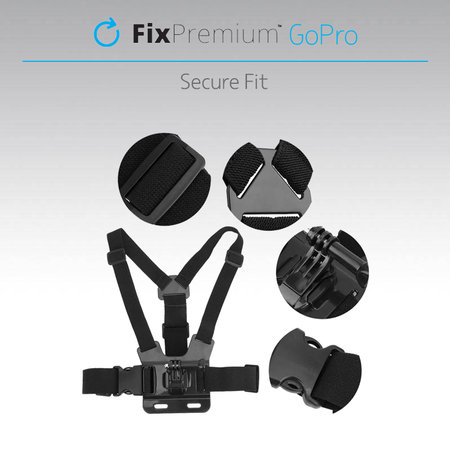 FixPremium - Body Mount GoPro, fekete