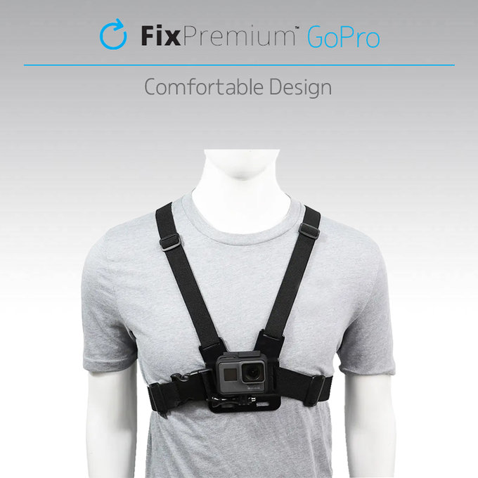 FixPremium - Body Mount GoPro, fekete