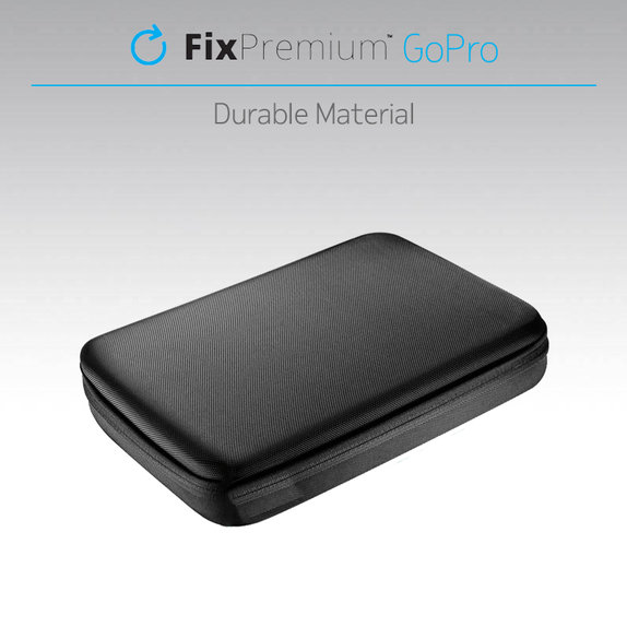 FixPremium - Védőtok GoPro-hoz és tartozékokhoz (L méret), fekete