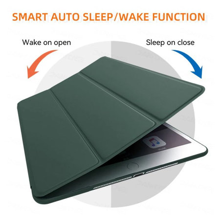 FixPremium - Zárható szilikon tok iPadhez 10.2 (7th, 8th, 9th Gen), zöld