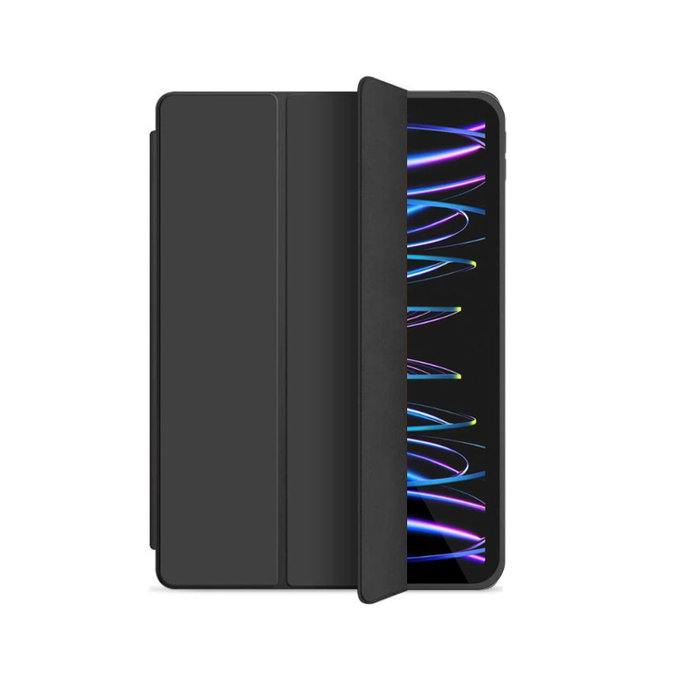 FixPremium - Zárható szilikon tok iPadhez Pro 12.9" (4th, 5th Gen), fekete