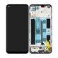 Realme 8 RMX3085 - LCD Kijelző + Érintőüveg + Keret (Cyber Black) - 4906919 Genuine Service Pack