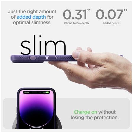 Spigen - Tok Liquid Air - iPhone 14 Pro, deep purple