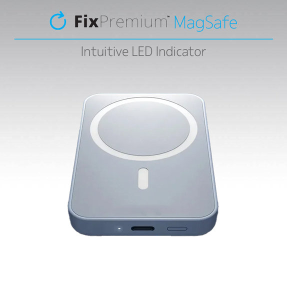 FixPremium - MagSafe PowerBank 5000mAh, fehér