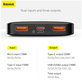 Baseus - PowerBank 30 000 mAh, fekete