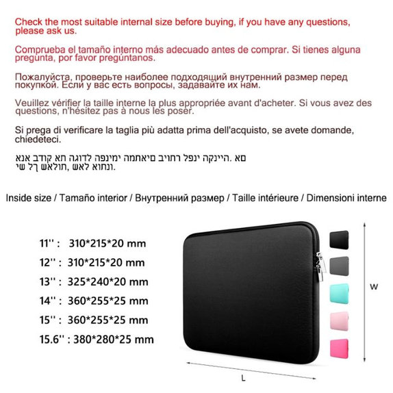 FixPremium - Laptop tok 15,6", fekete