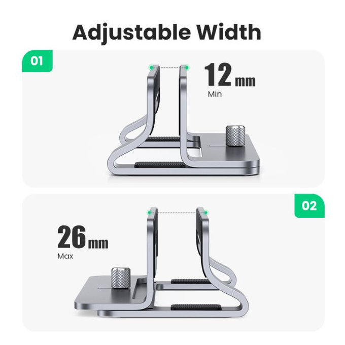 UGREEN - Tartó notebook-hoz, szürke
