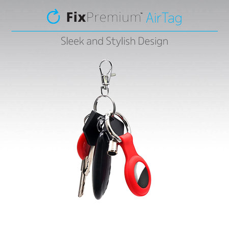 FixPremium - Szilikon kulcstartó az AirTaghez, kék színű