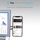FixPremium - MagSafe iPhone tartó notebook-hoz, ezüst színű