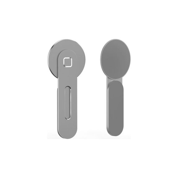 FixPremium - MagSafe iPhone tartó notebook-hoz, ezüst színű