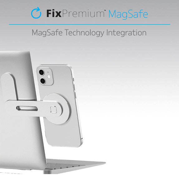 FixPremium - MagSafe iPhone tartó laptop-hoz, fekete