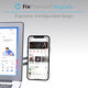 FixPremium - MagSafe iPhone tartó laptop-hoz, fekete