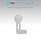 FixPremium - MagSafe iPhone tartó laptop-hoz, fekete