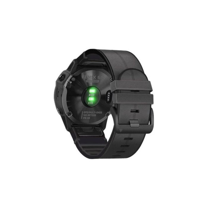 FixPremium - Bőrszíj Garmin-hoz (QuickFit 26mm), fekete