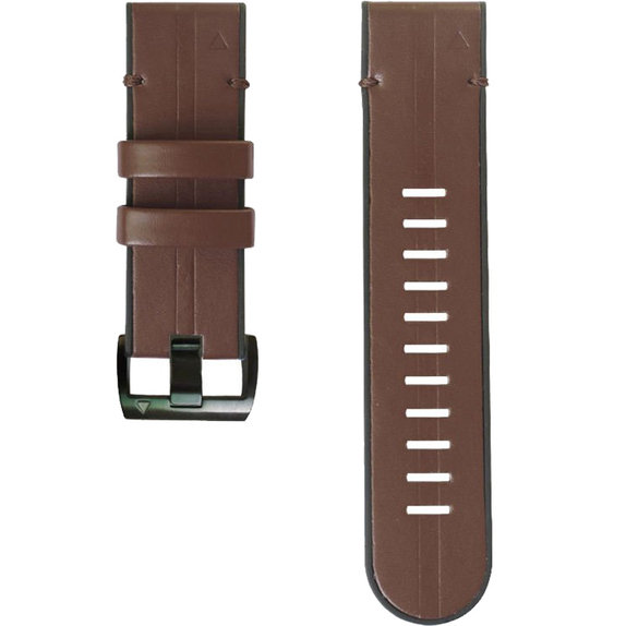 FixPremium - Bőrszíj Garmin-hoz (QuickFit 26mm), barna