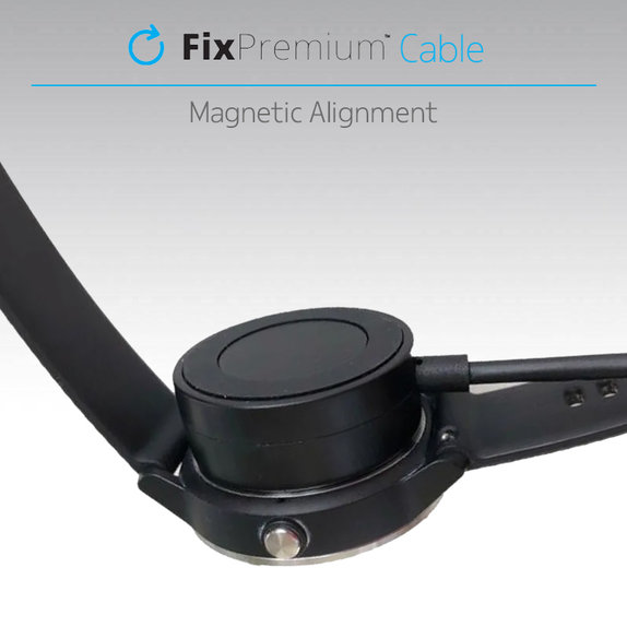 FixPremium - Töltőállomás Garmin órá-hoz, fekete