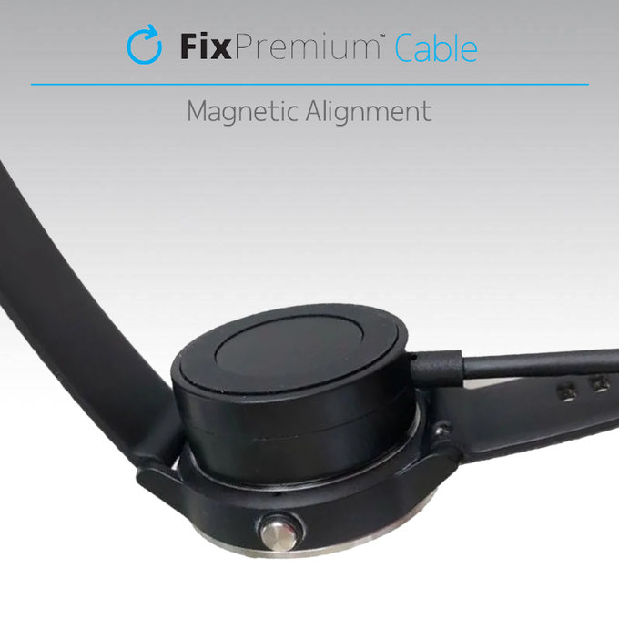 FixPremium - Töltőállomás Garmin órá-hoz, fekete