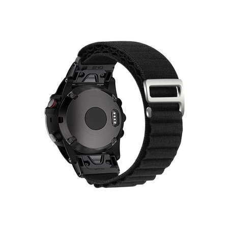FixPremium - Alpesi hurokszíj Garmin-hoz (QuickFit 26mm), fekete