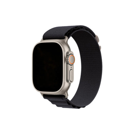 FixPremium - Szíj Alpine Loop - Apple Watch (42, 44, 45 és 49mm), fekete