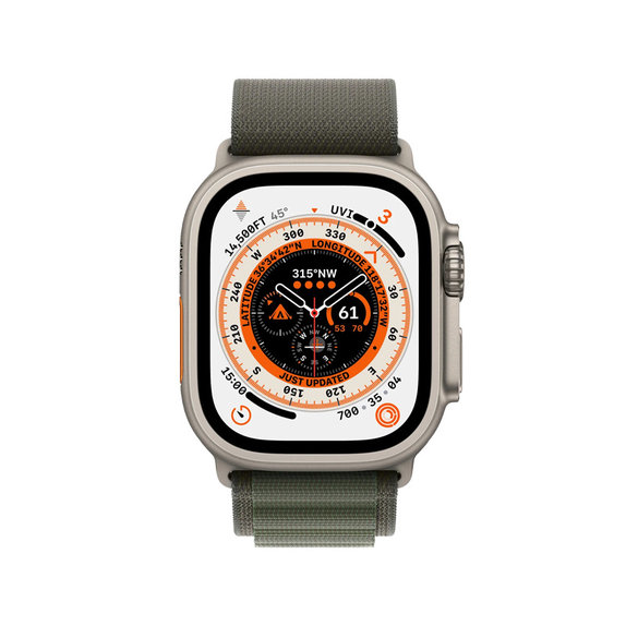 FixPremium - Szíj Alpine Loop - Apple Watch (42, 44, 45 és 49mm), zöld