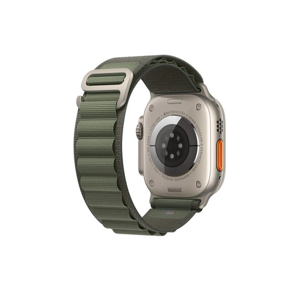 FixPremium - Szíj Alpine Loop - Apple Watch (42, 44, 45 és 49mm), zöld