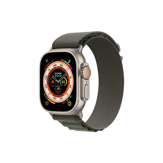 FixPremium - Szíj Alpine Loop - Apple Watch (42, 44, 45 és 49mm), zöld