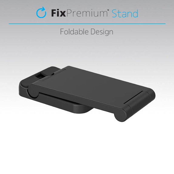 FixPremium - Összecsukható 3in1 állvány iPhone-hoz, Apple Watch-hoz és AirPods-hoz, fekete