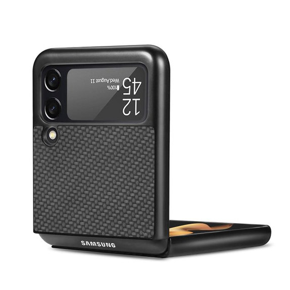 FixPremium - Karbon tok Samsung Galaxy Z Flip 4 készülékhez, barna