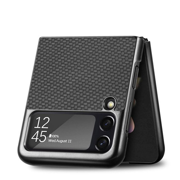 FixPremium - Karbon tok Samsung Galaxy Z Flip 4 készülékhez, barna
