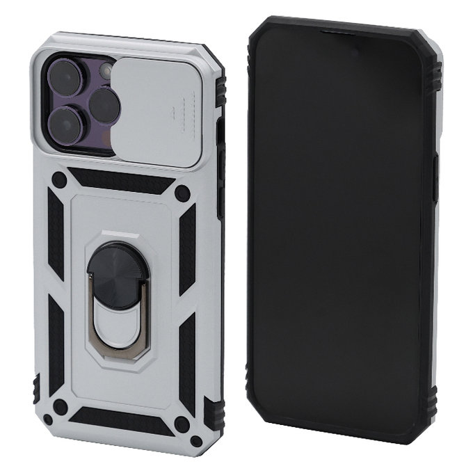 FixPremium - CamShield tok iPhone 13 Pro Max készülékhez, fehér