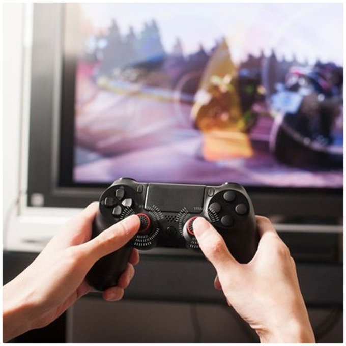 FixPremium - PS4/PS5 Controller Grip Caps - 2 db-os készlet, átlátszó fekete